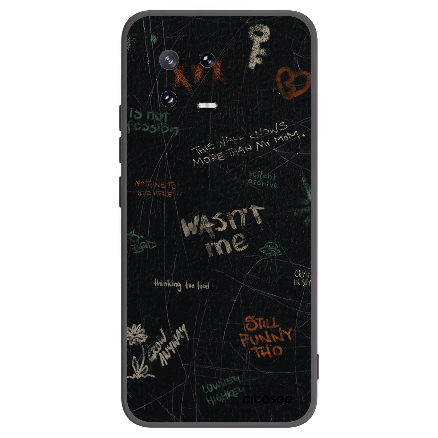 Picasee fekete szilikon tok az alábbi mobiltelefonokra Xiaomi 13 Pro - CONFESSION