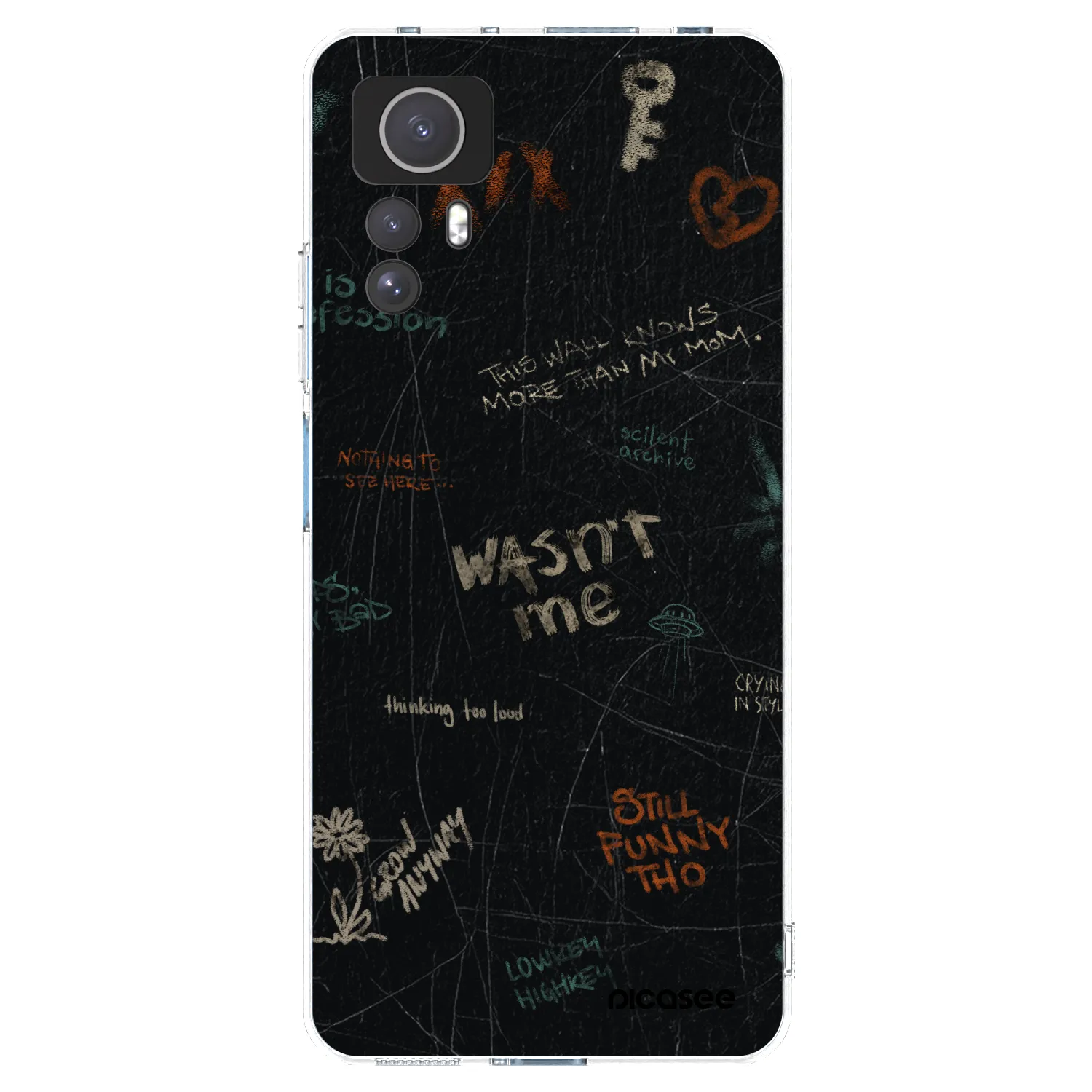 Picasee átlátszó szilikon tok az alábbi mobiltelefonokra Xiaomi Redmi Note 12S - CONFESSION