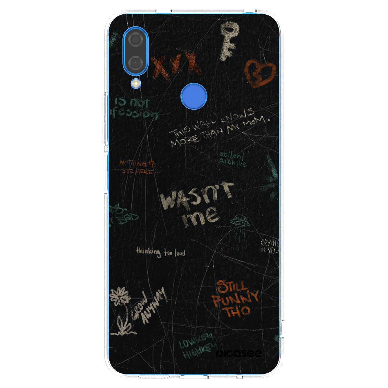 Picasee átlátszó szilikon tok az alábbi mobiltelefonokra Huawei Nova 3i - CONFESSION