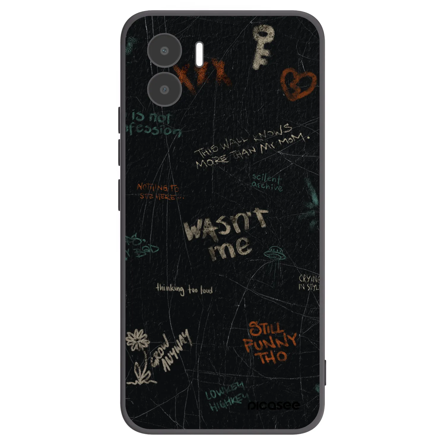 Picasee fekete szilikon tok az alábbi mobiltelefonokra Xiaomi Redmi A2 - CONFESSION