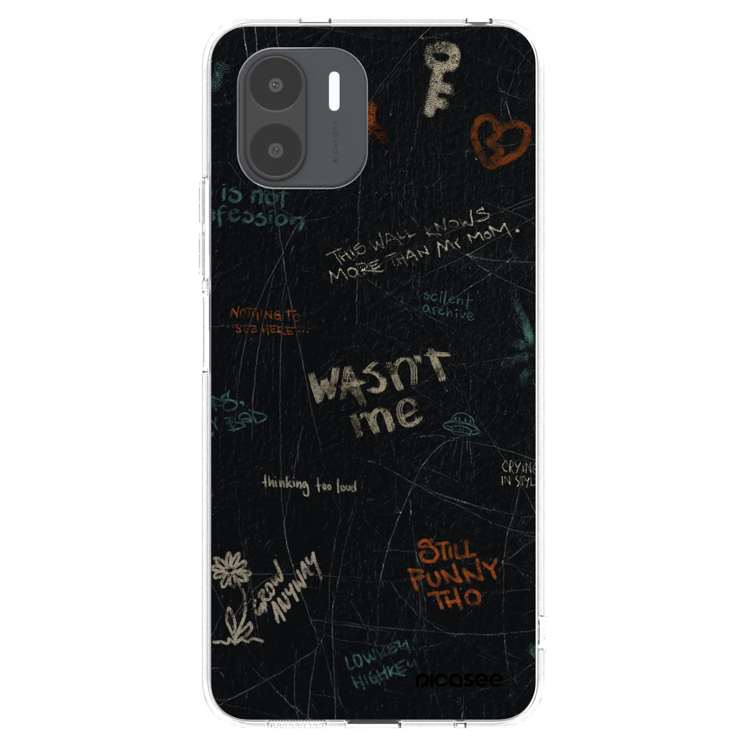 Picasee átlátszó szilikon tok az alábbi mobiltelefonokra Xiaomi Redmi A2 - CONFESSION