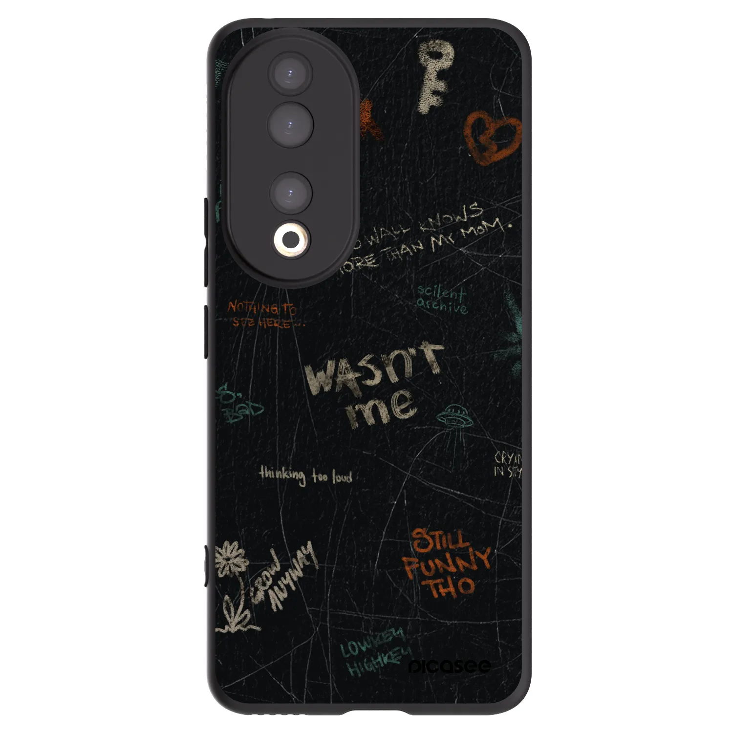 Picasee fekete szilikon tok az alábbi mobiltelefonokra Honor 90 5G - CONFESSION