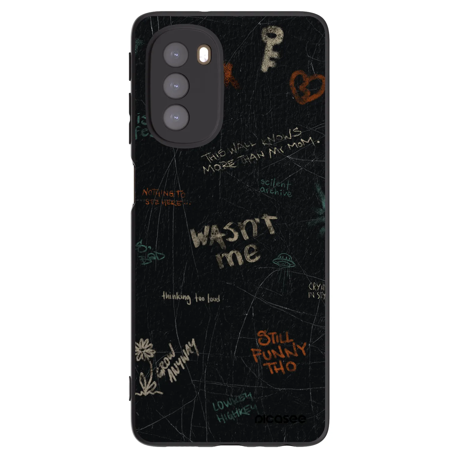 Picasee fekete szilikon tok az alábbi mobiltelefonokra Motorola Moto G51 - CONFESSION