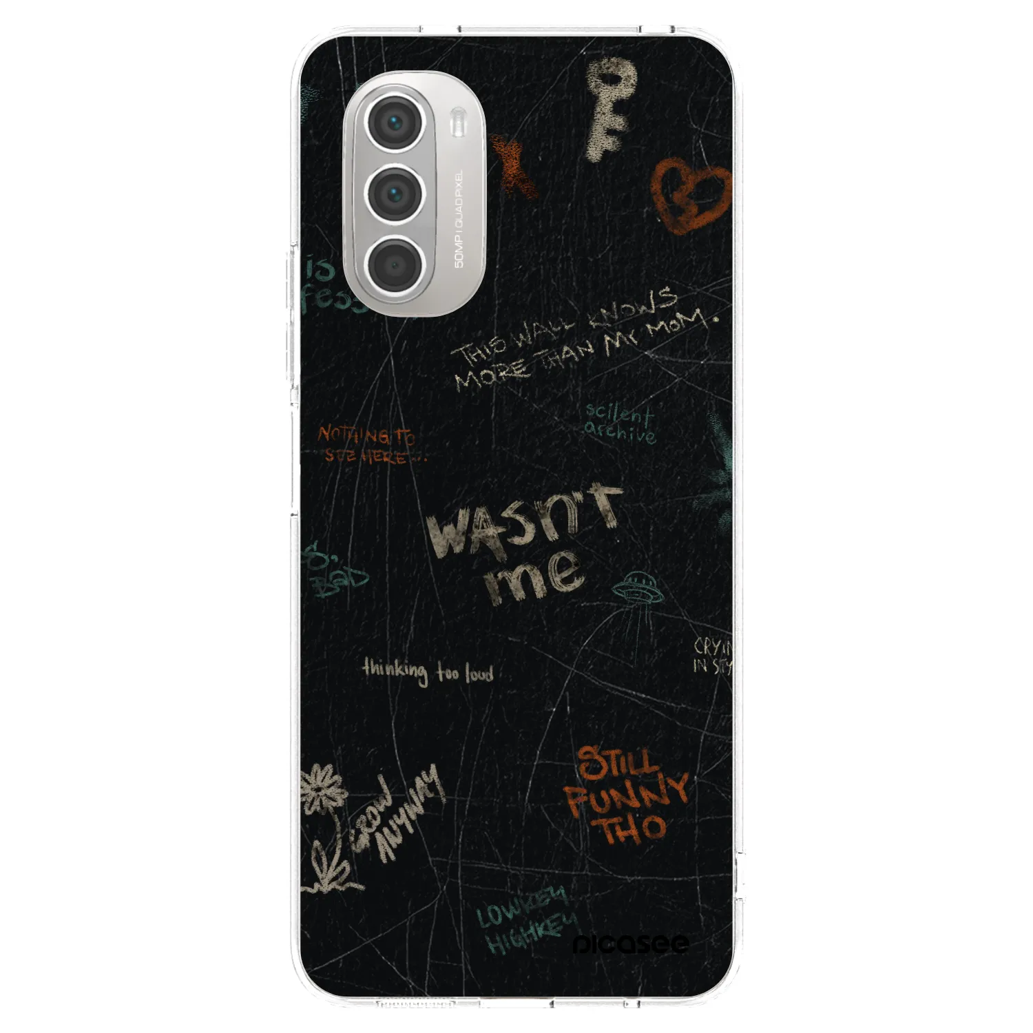 Picasee átlátszó szilikon tok az alábbi mobiltelefonokra Motorola Moto G51 - CONFESSION