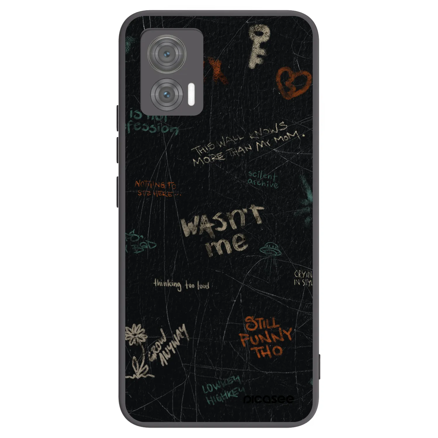Picasee fekete szilikon tok az alábbi mobiltelefonokra Motorola Edge 30 Neo - CONFESSION