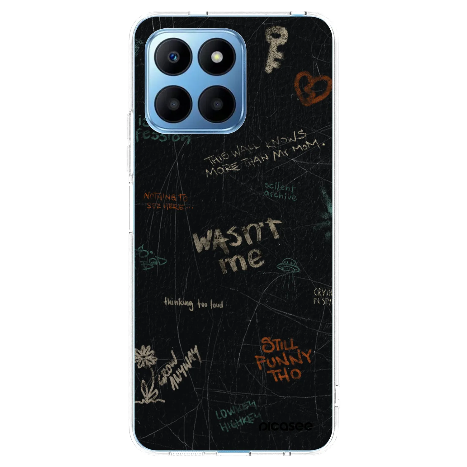 Picasee átlátszó szilikon tok az alábbi mobiltelefonokra Honor 70 Lite - CONFESSION
