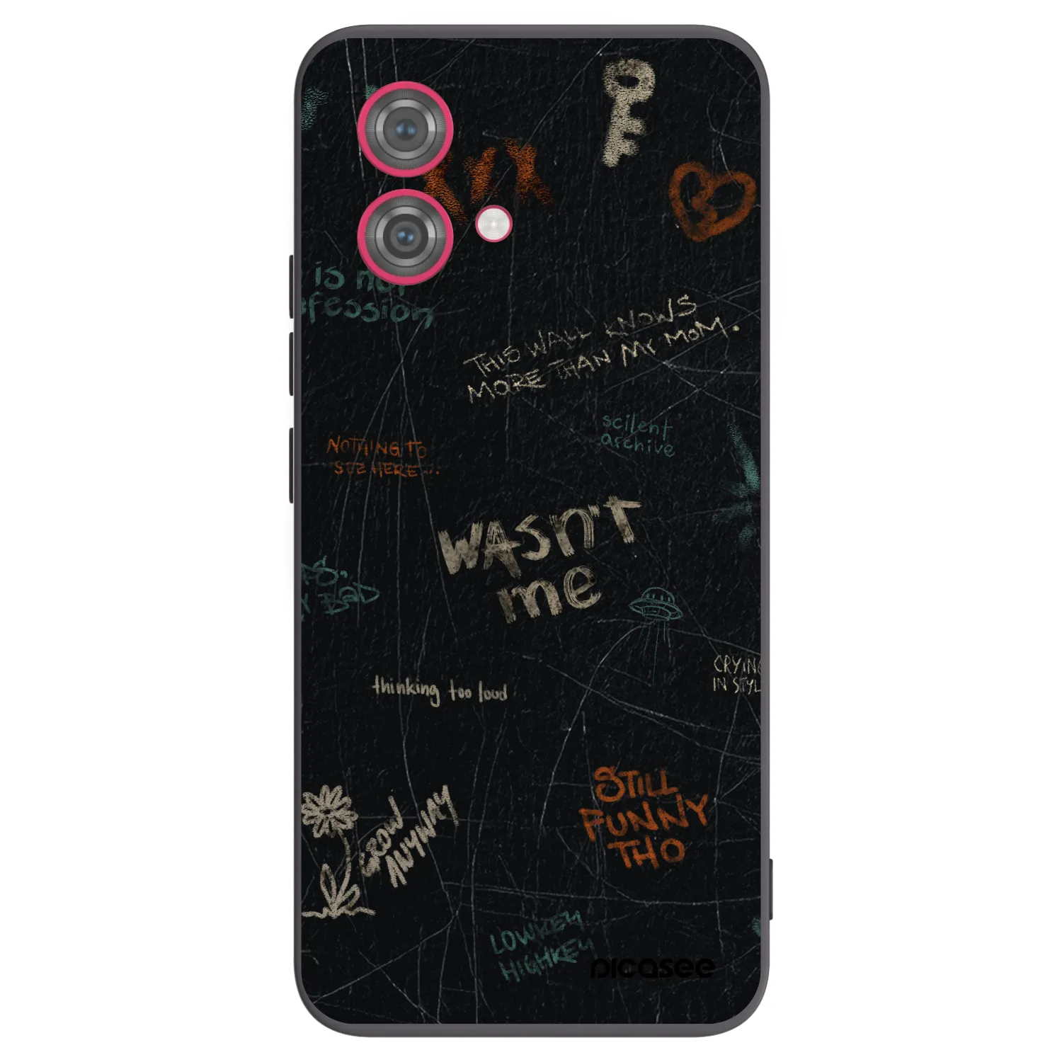 Picasee fekete szilikon tok az alábbi mobiltelefonokra Motorola Moto G84 5G - CONFESSION