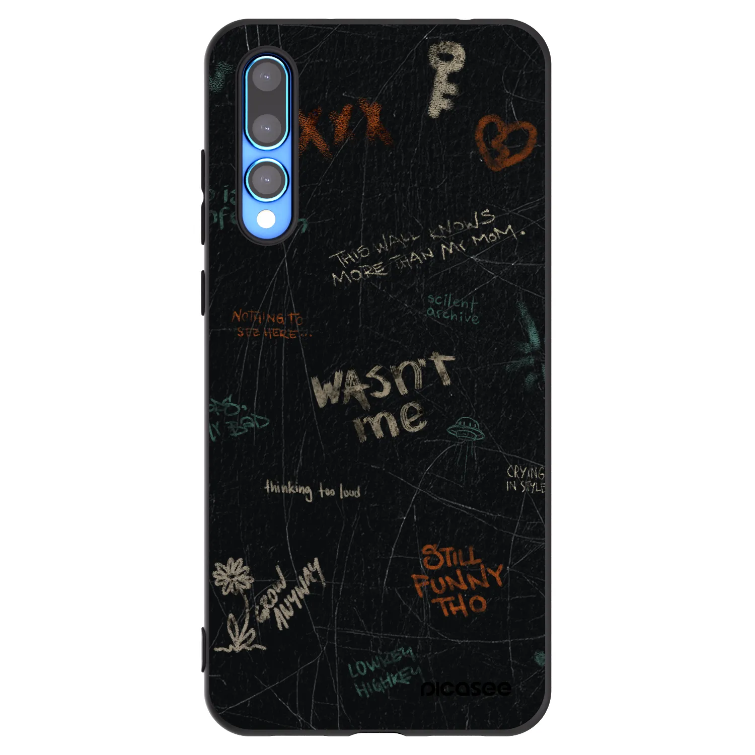 Picasee fekete szilikon tok az alábbi mobiltelefonokra Huawei P20 Pro - CONFESSION