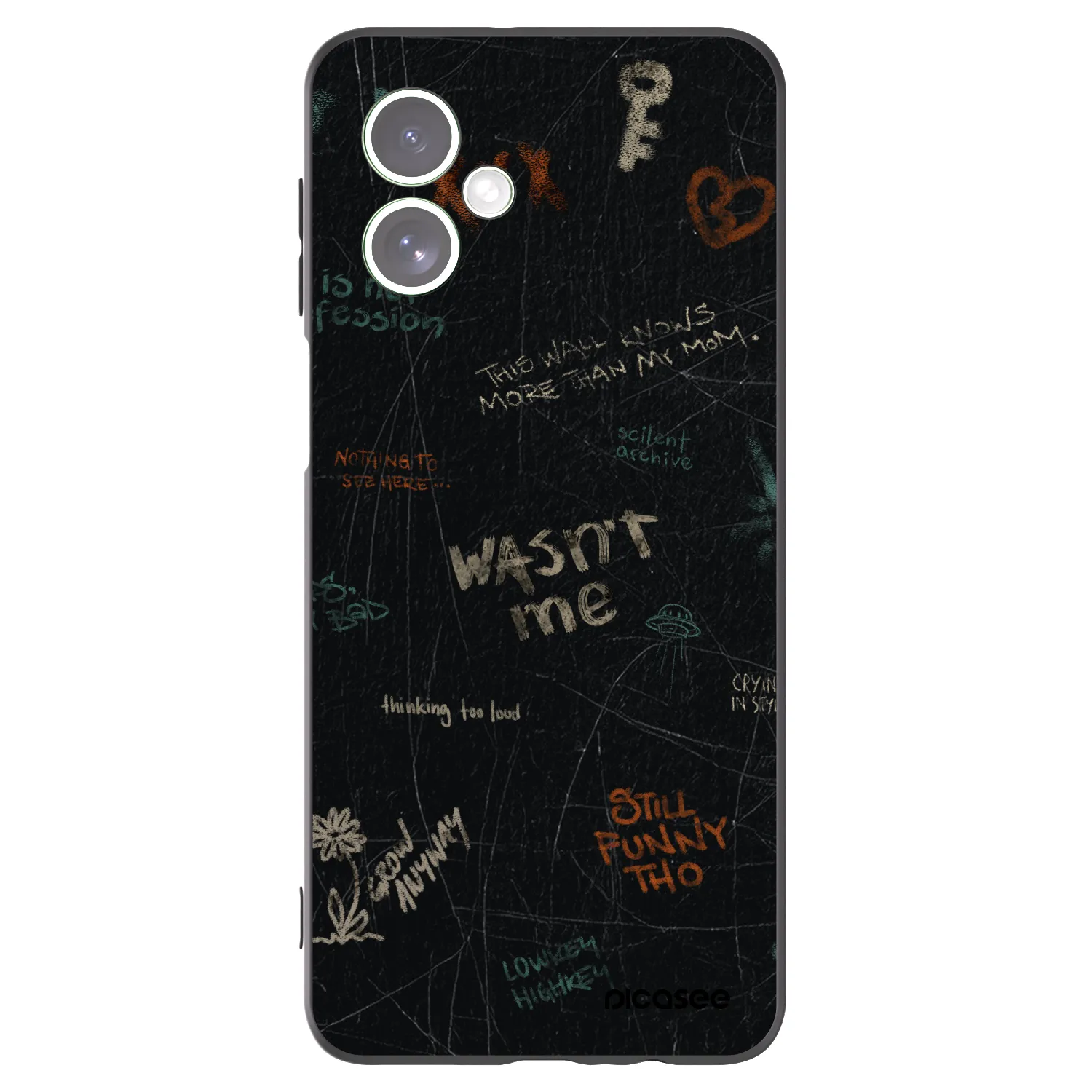 Picasee fekete szilikon tok az alábbi mobiltelefonokra Motorola Moto G54 5G - CONFESSION