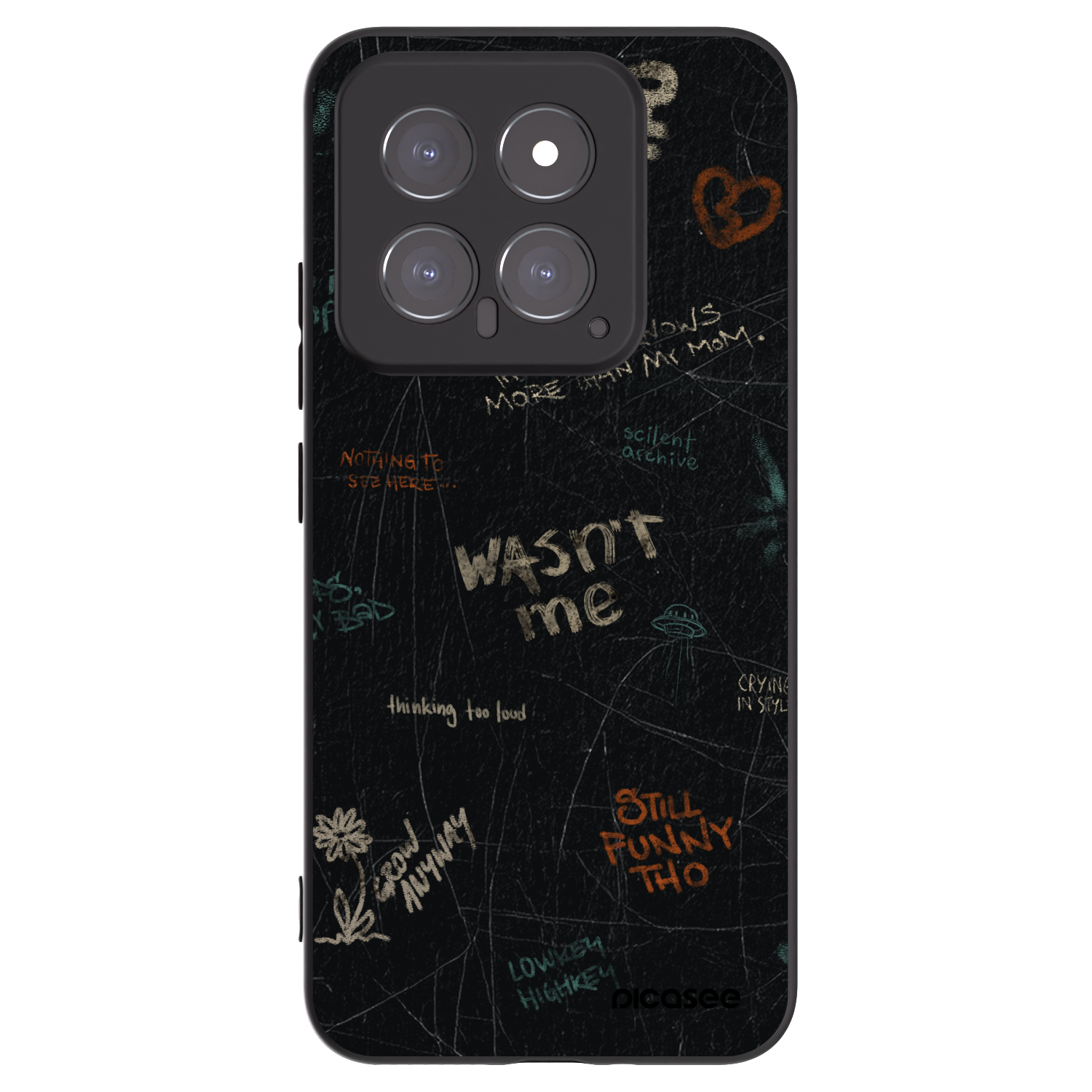 Picasee fekete szilikon tok az alábbi mobiltelefonokra Xiaomi 14 - CONFESSION