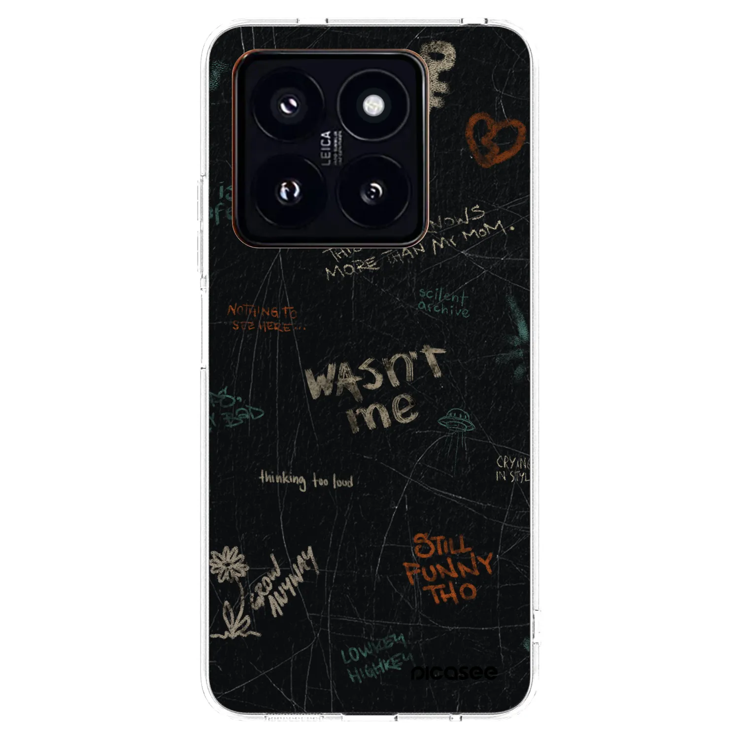 Picasee átlátszó szilikon tok az alábbi mobiltelefonokra Xiaomi 14 Pro - CONFESSION