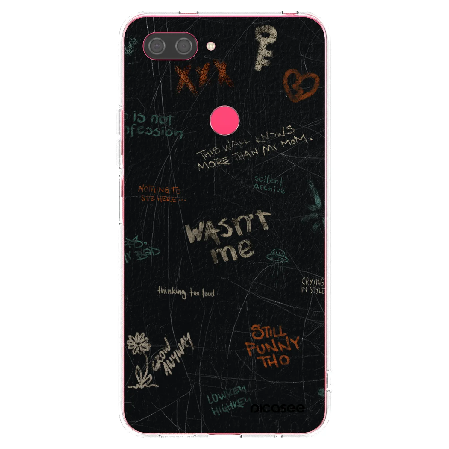 Picasee átlátszó szilikon tok az alábbi mobiltelefonokra Xiaomi Mi 8 Lite - CONFESSION