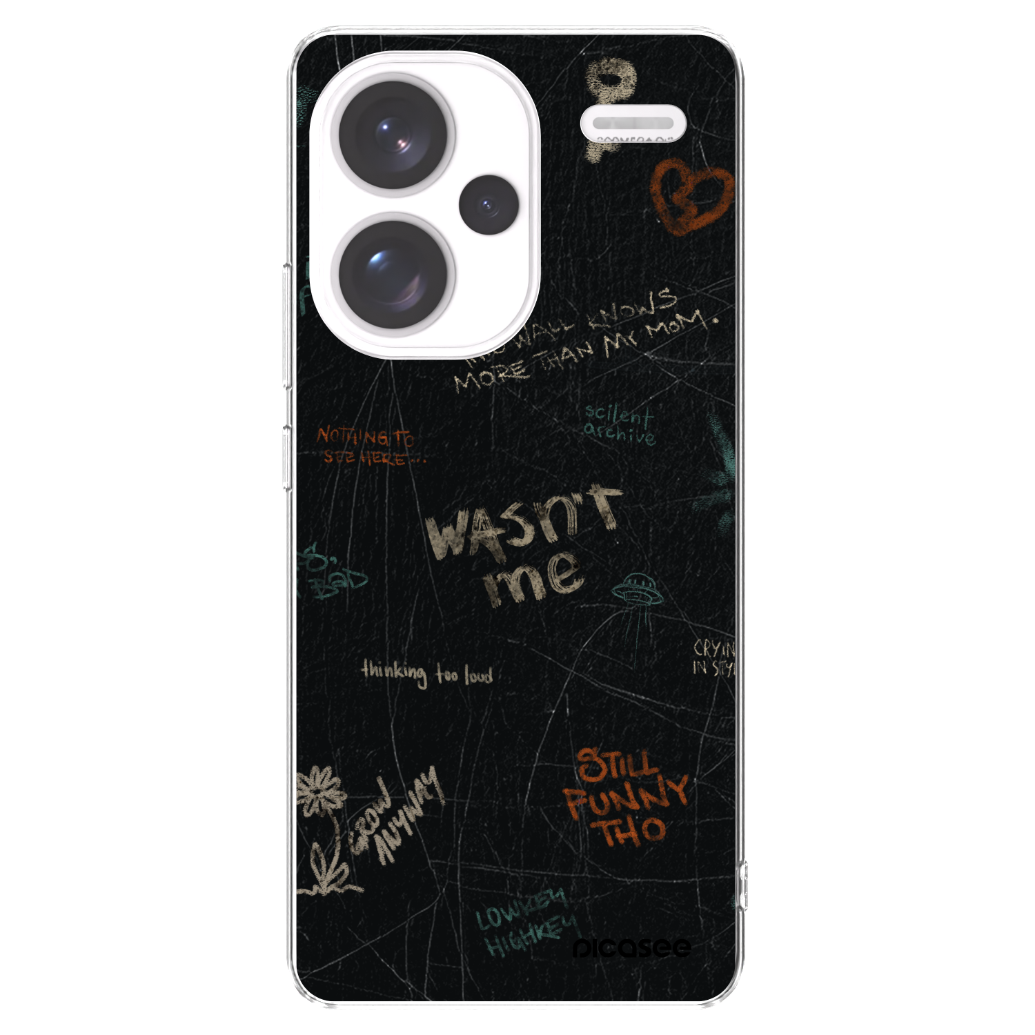 Picasee átlátszó szilikon tok az alábbi mobiltelefonokra Xiaomi Redmi Note 13 Pro+ 5G - CONFESSION