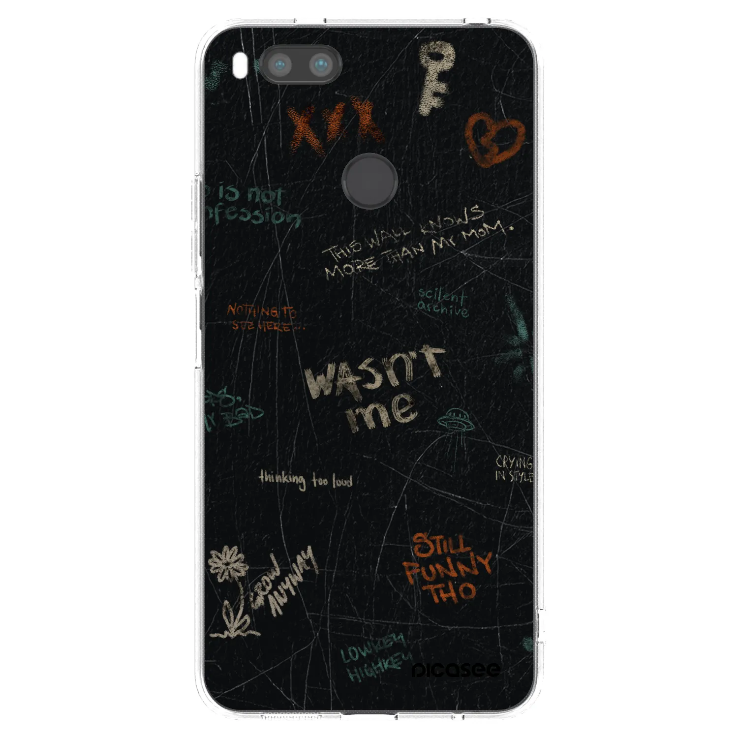 Picasee átlátszó szilikon tok az alábbi mobiltelefonokra Xiaomi Mi A1 Global - CONFESSION