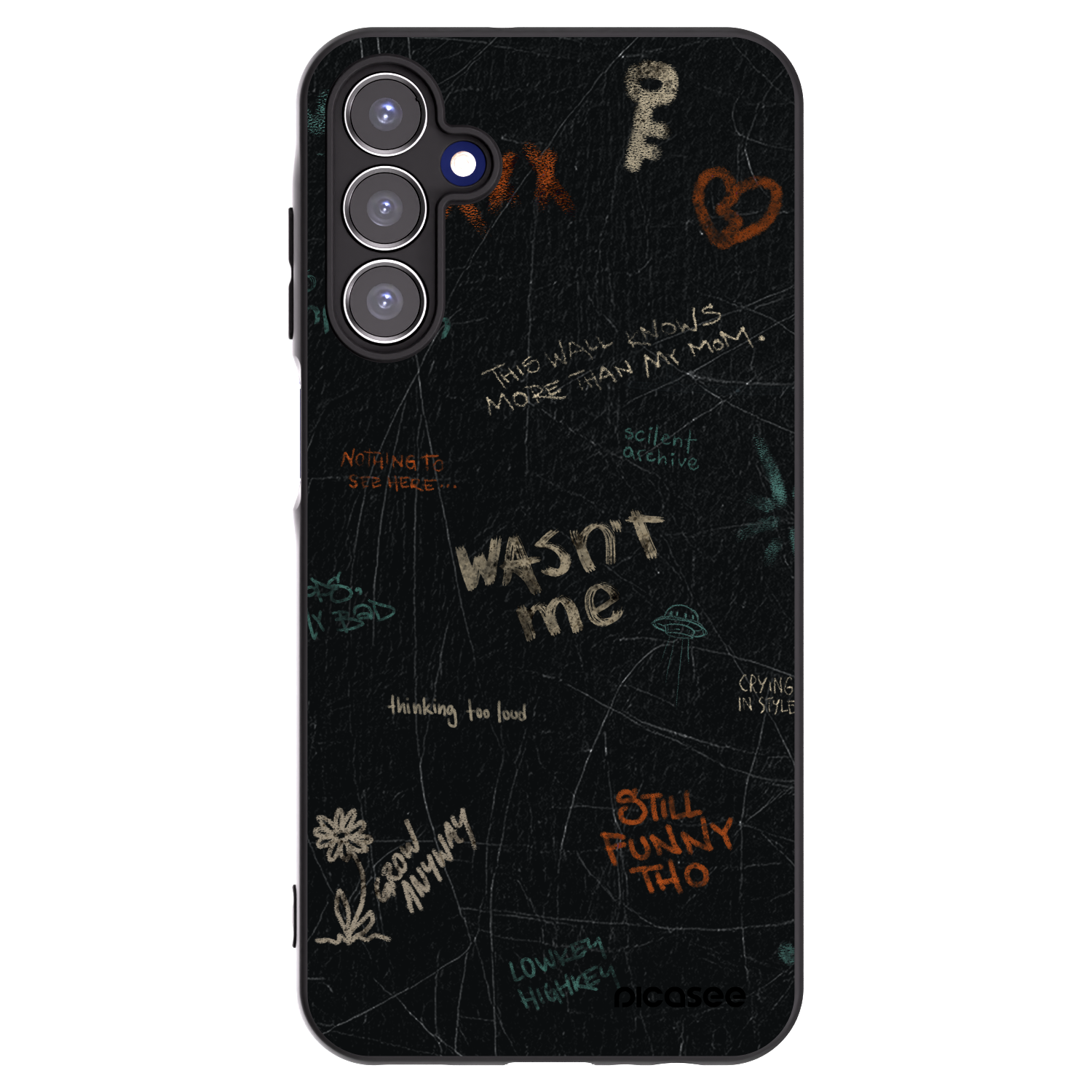 Picasee fekete szilikon tok az alábbi mobiltelefonokra Samsung Galaxy A15 A156B 5G - CONFESSION