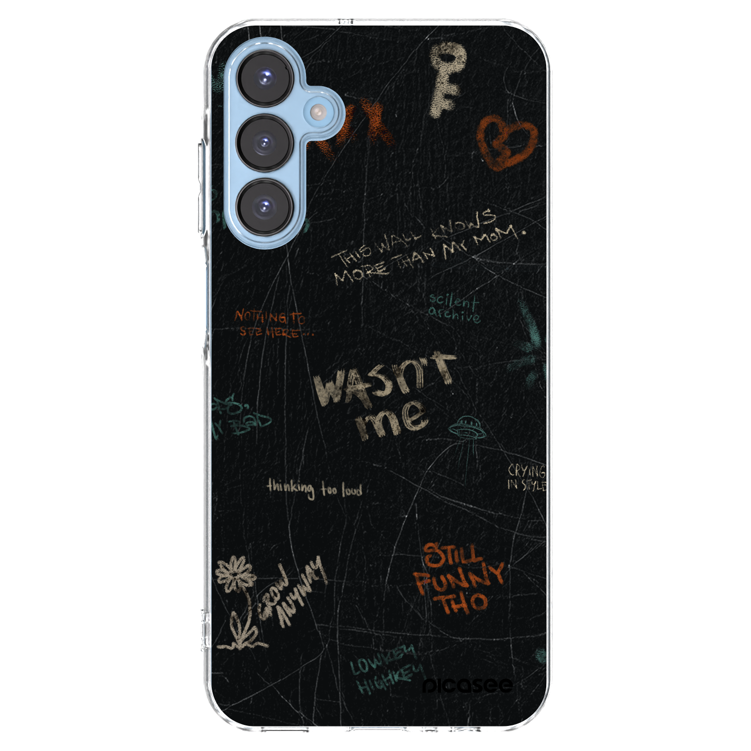 Picasee átlátszó szilikon tok az alábbi mobiltelefonokra Samsung Galaxy A15 A156B 5G - CONFESSION