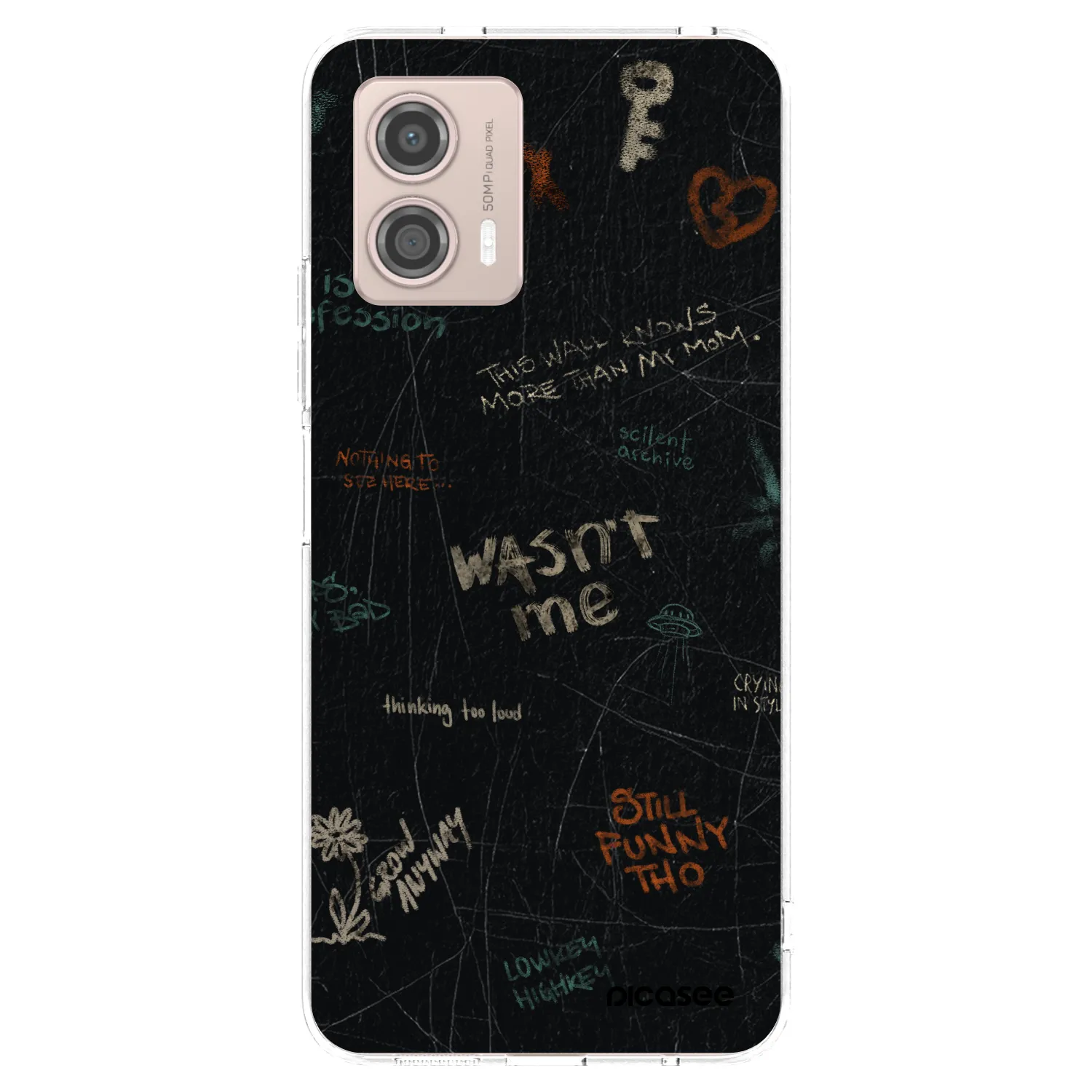 Picasee átlátszó szilikon tok az alábbi mobiltelefonokra Motorola Moto G53 5G - CONFESSION