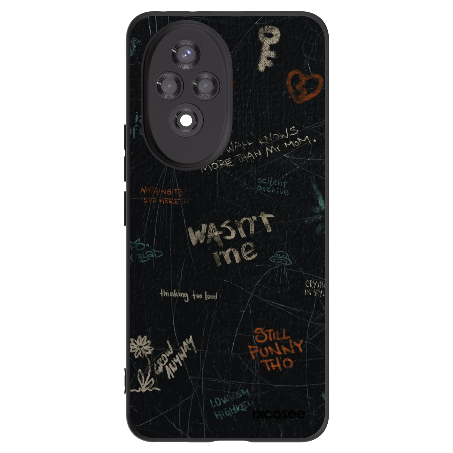 Picasee fekete szilikon tok az alábbi mobiltelefonokra Honor 200 5G - CONFESSION