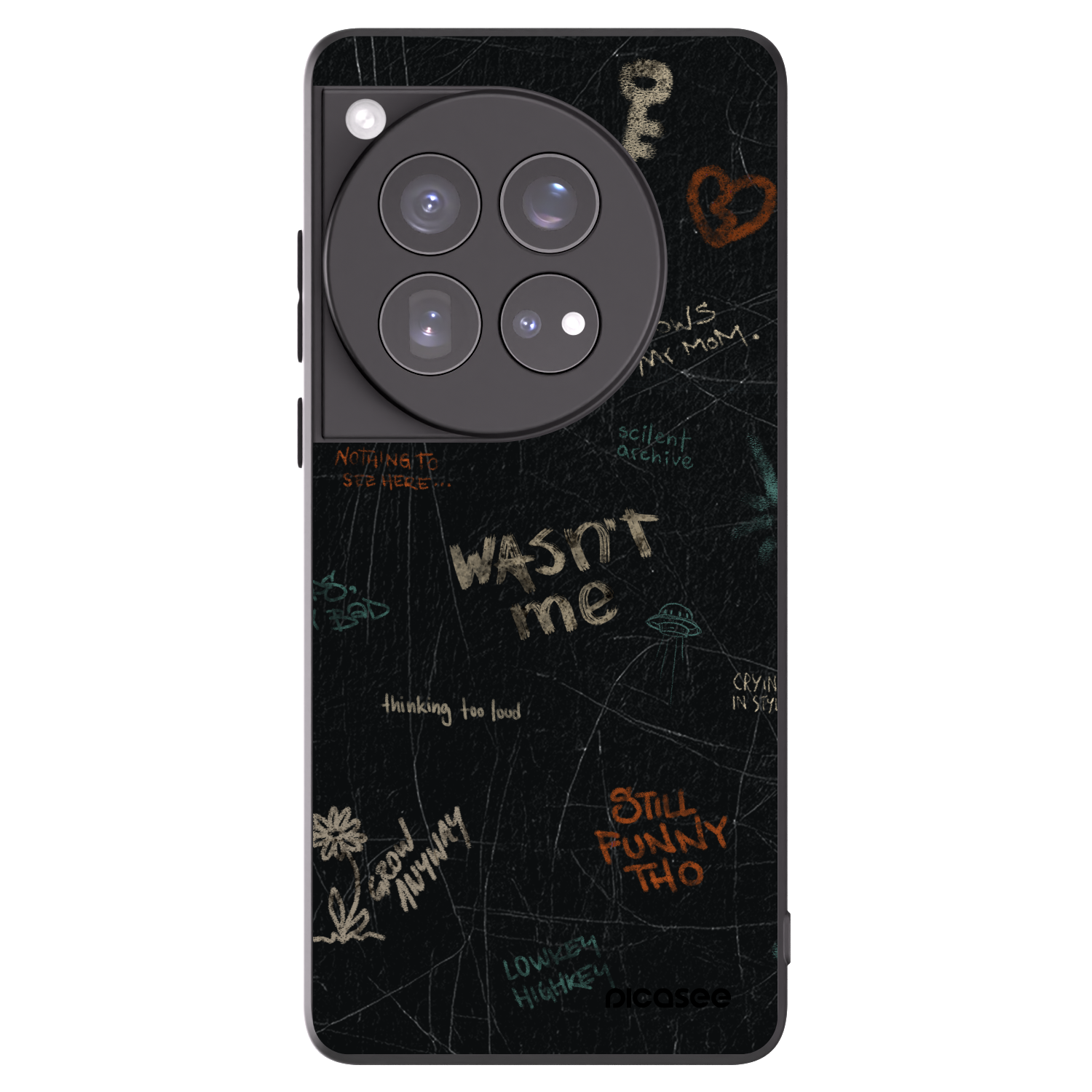 Picasee fekete szilikon tok az alábbi mobiltelefonokra OnePlus 12 5G - CONFESSION