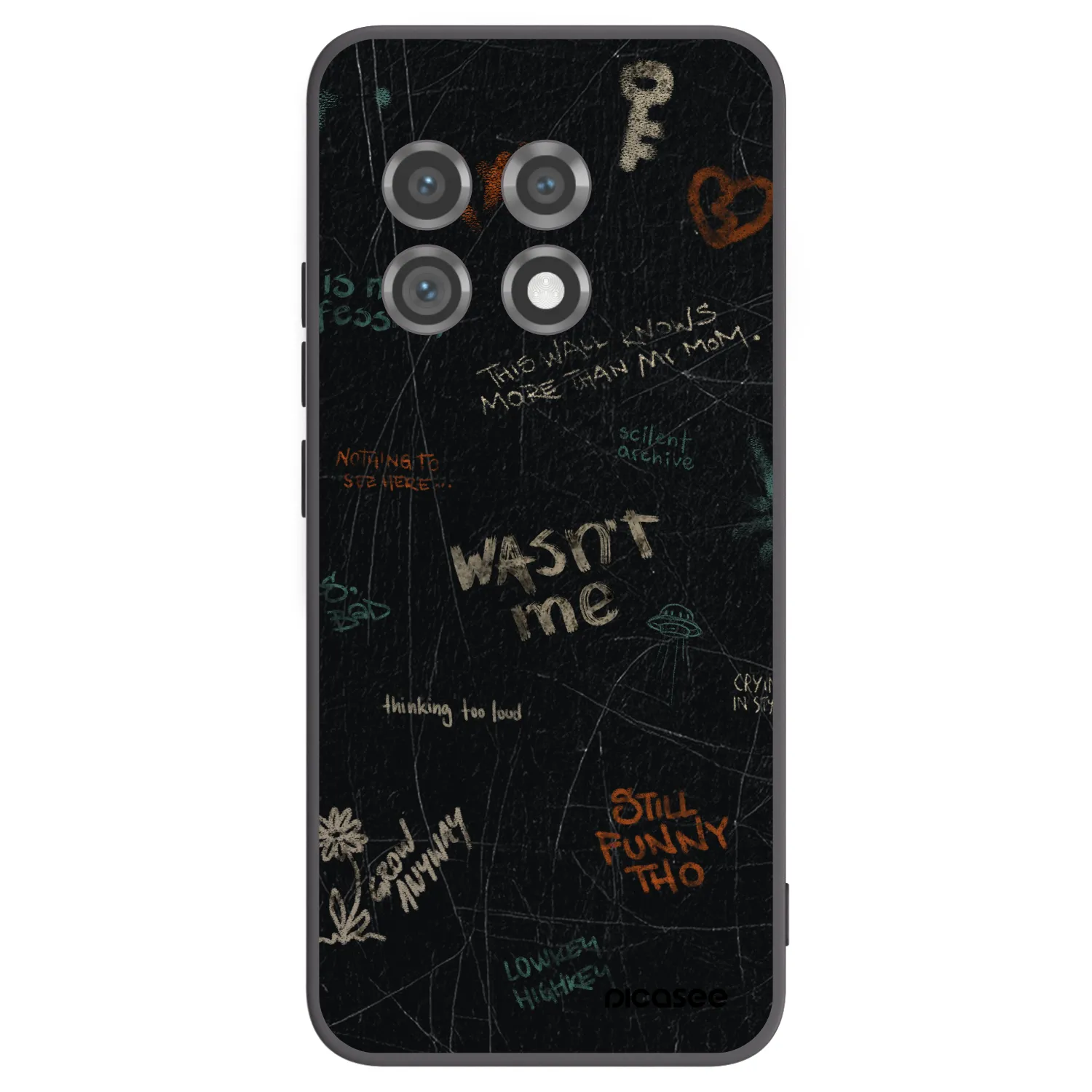 Picasee fekete szilikon tok az alábbi mobiltelefonokra OnePlus 11 5G - CONFESSION