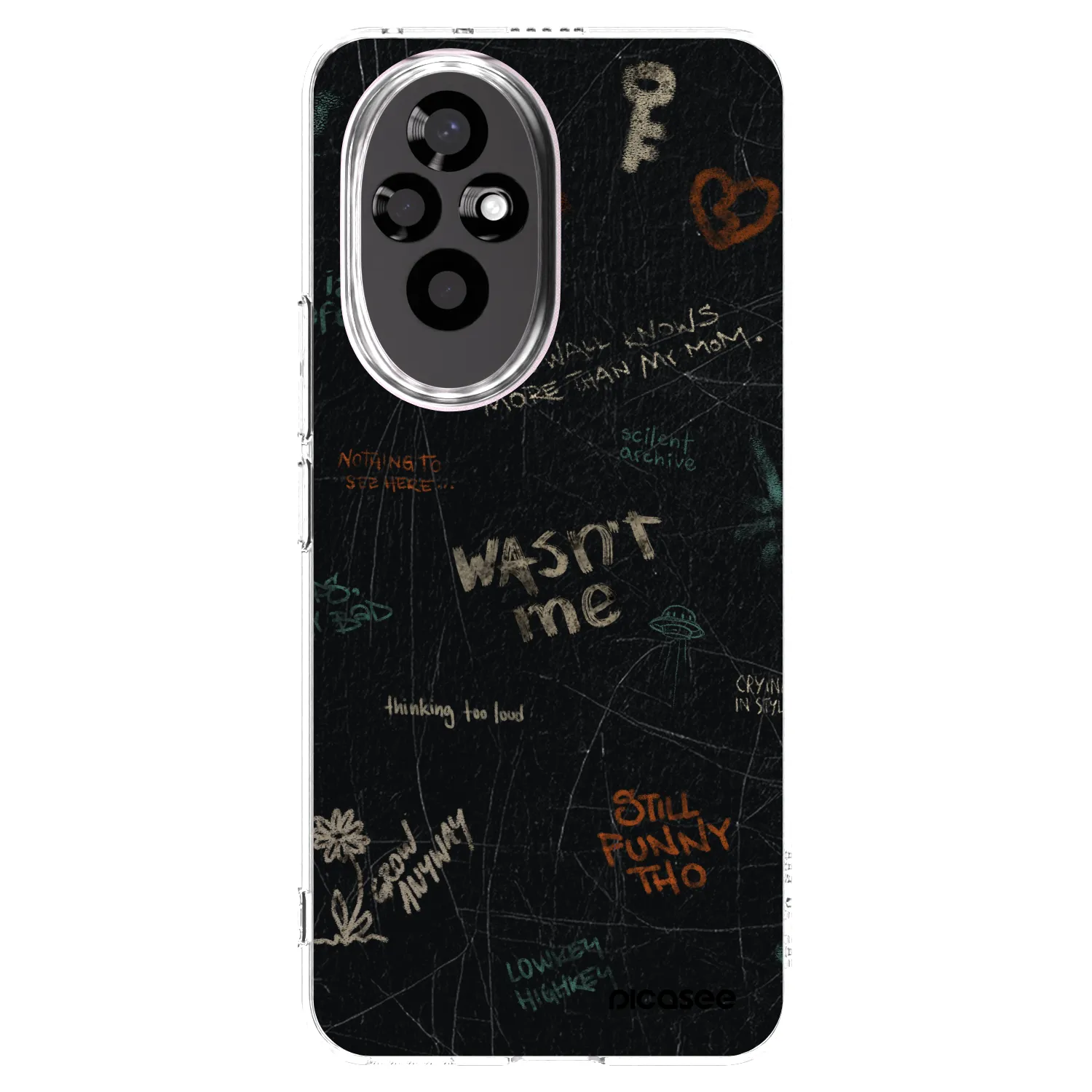 Picasee átlátszó szilikon tok az alábbi mobiltelefonokra Honor 200 Pro 5G - CONFESSION