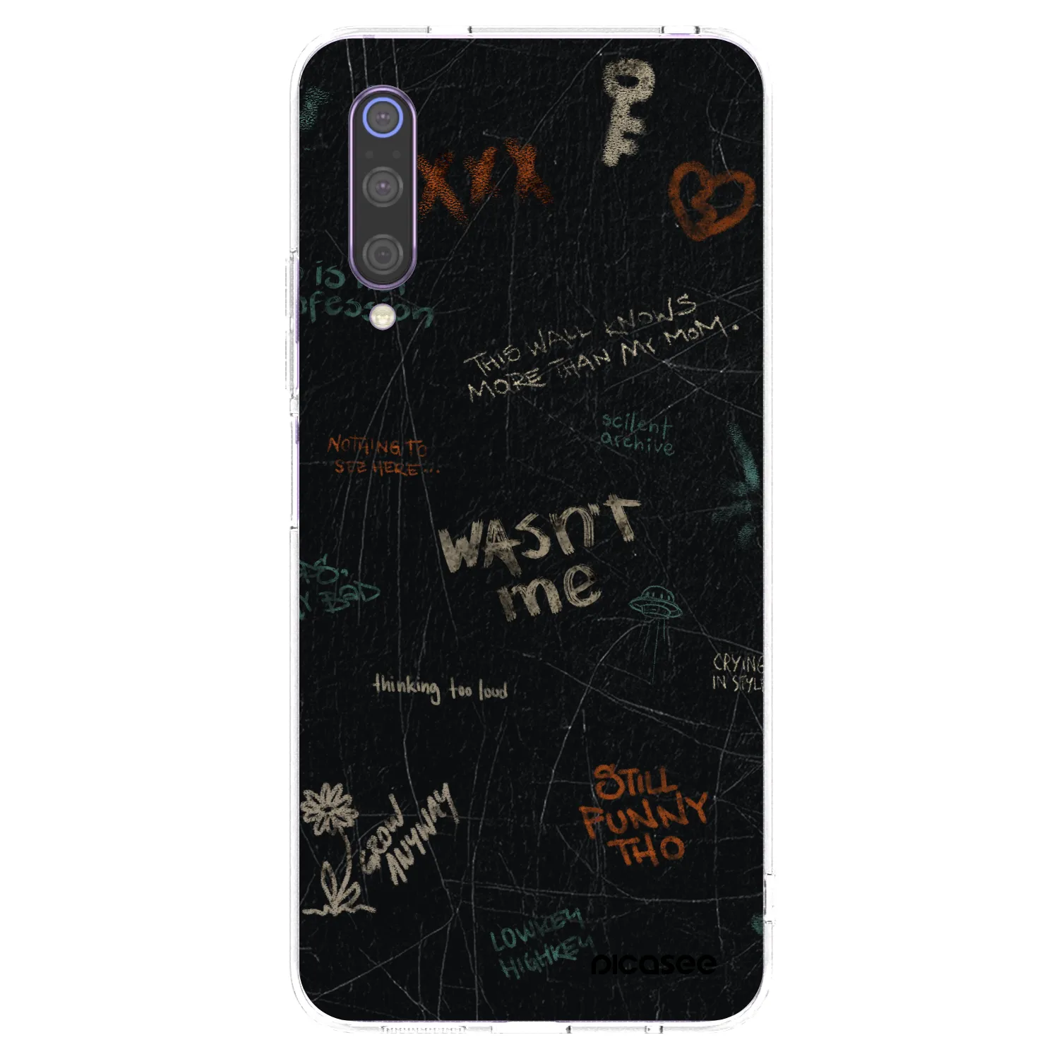 Picasee átlátszó szilikon tok az alábbi mobiltelefonokra Xiaomi Mi 9 - CONFESSION