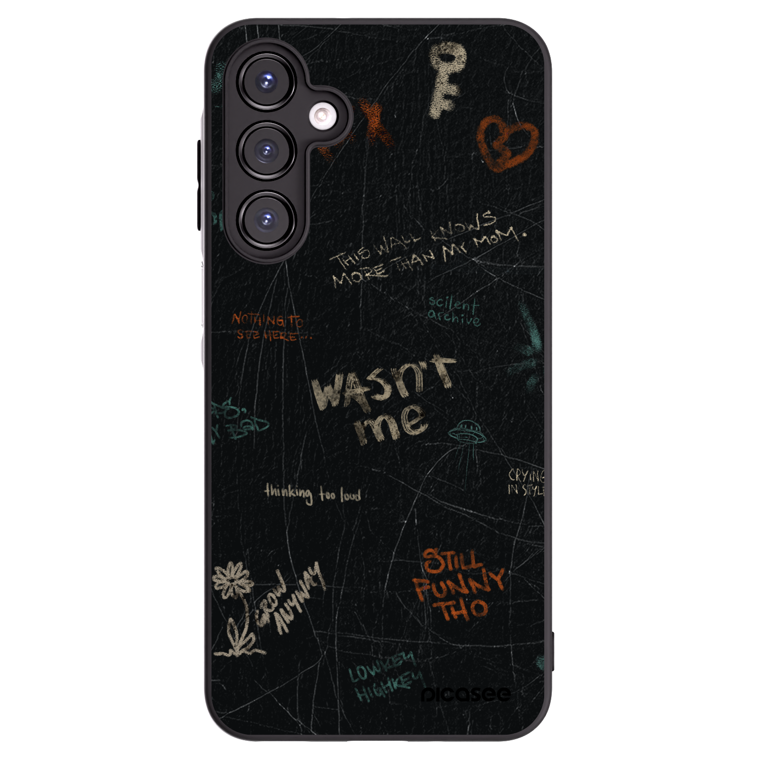 Picasee fekete szilikon tok az alábbi mobiltelefonokra Samsung Galaxy A16 5G - CONFESSION