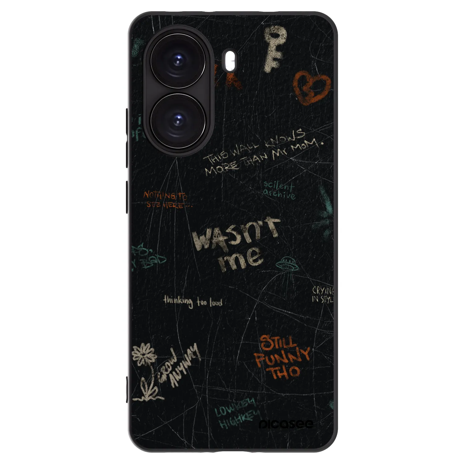 Picasee fekete szilikon tok az alábbi mobiltelefonokra Xiaomi Poco X7 Pro 5G - CONFESSION