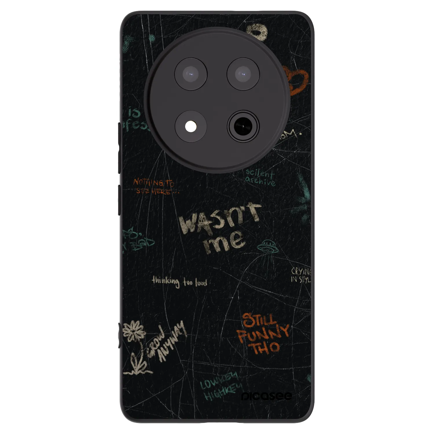 Picasee fekete szilikon tok az alábbi mobiltelefonokra Honor Magic7 Lite 5G - CONFESSION