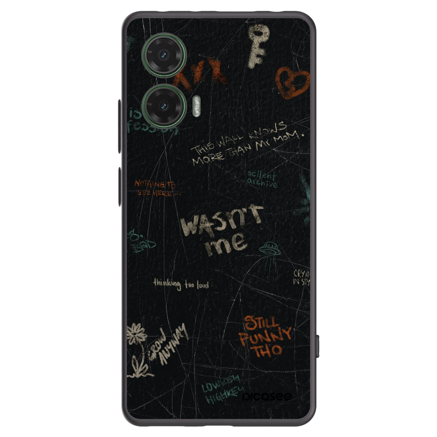 Picasee fekete szilikon tok az alábbi mobiltelefonokra Motorola Moto G35 5G - CONFESSION