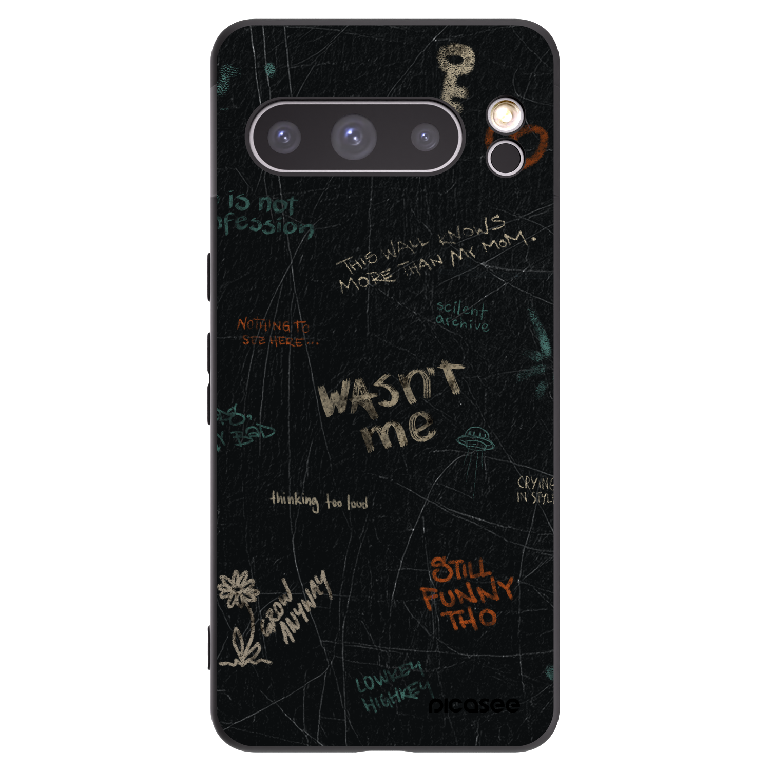Picasee fekete szilikon tok az alábbi mobiltelefonokra Google Pixel 8 Pro - CONFESSION
