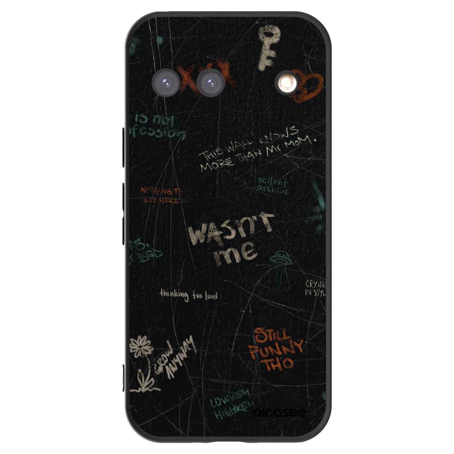 Picasee fekete szilikon tok az alábbi mobiltelefonokra Google Pixel 9 - CONFESSION