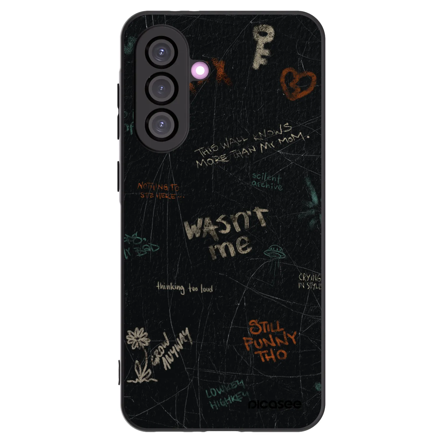 Picasee fekete szilikon tok az alábbi mobiltelefonokra Samsung Galaxy A56 5G A566B - CONFESSION