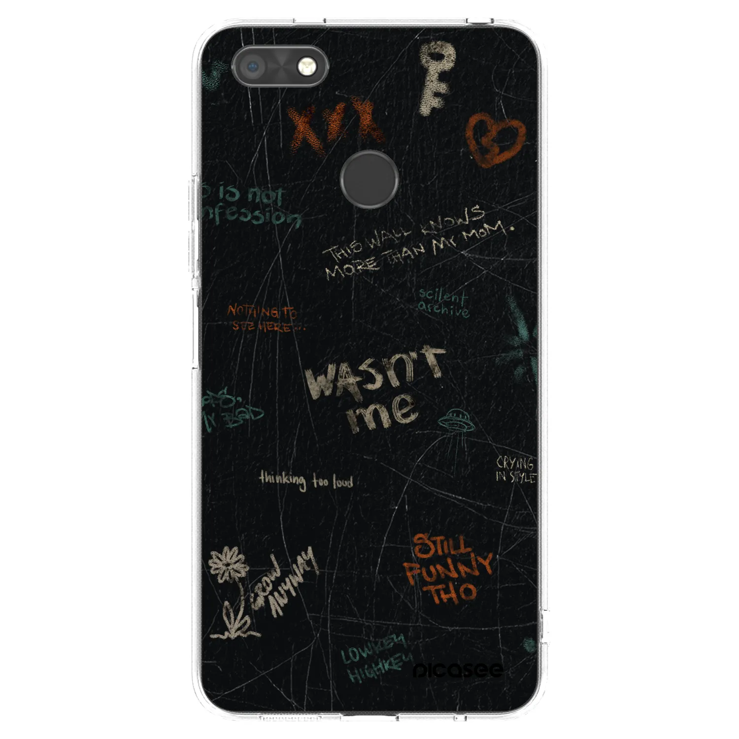 Picasee átlátszó szilikon tok az alábbi mobiltelefonokra Huawei P9 Lite Mini - CONFESSION