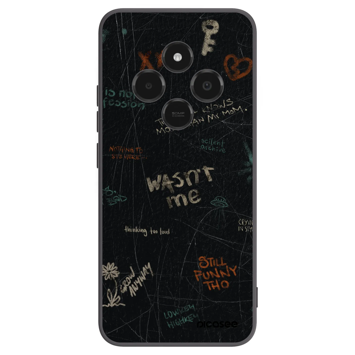 Picasee fekete szilikon tok az alábbi mobiltelefonokra Xiaomi Poco C75 - CONFESSION