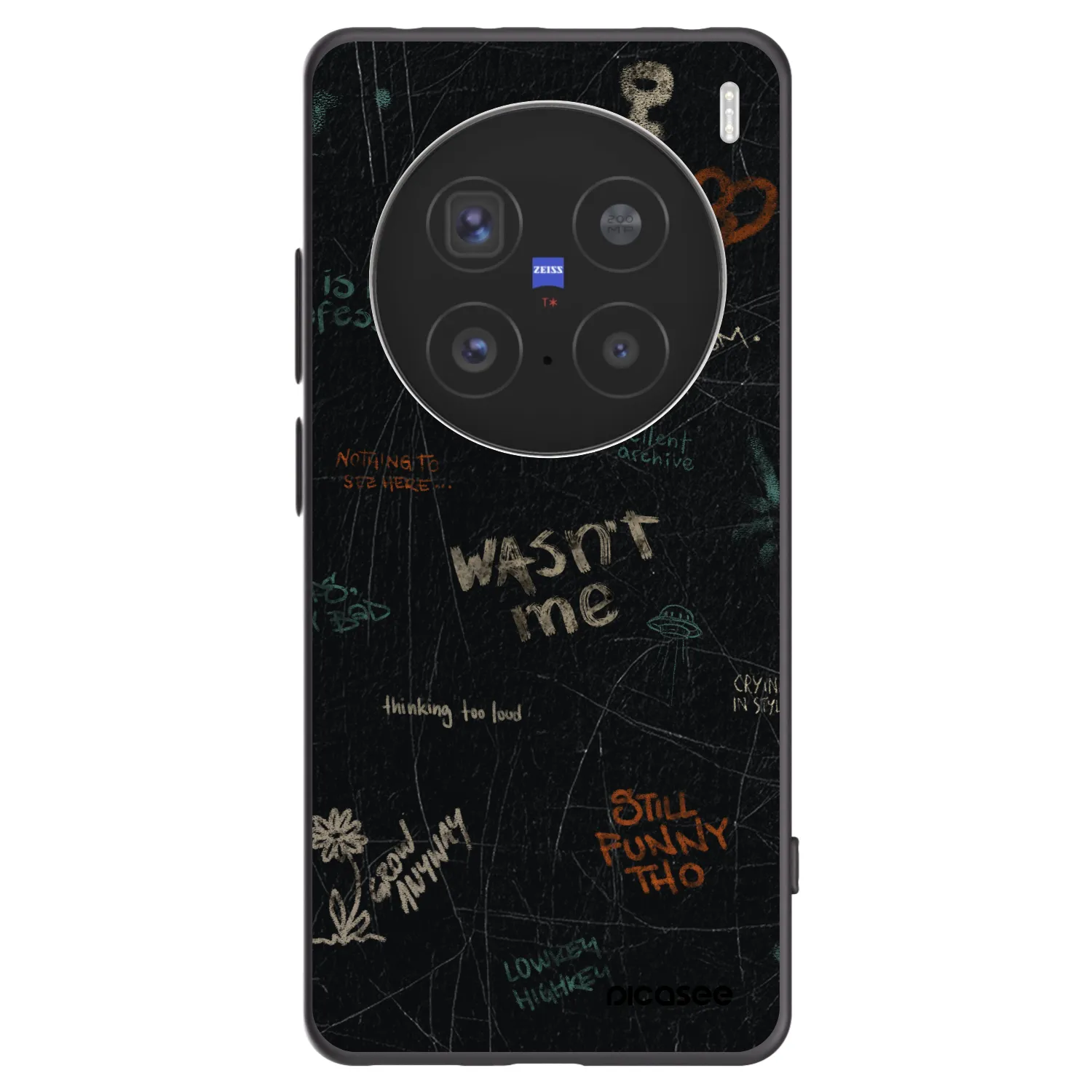Picasee fekete szilikon tok az alábbi mobiltelefonokra Vivo X200 Pro - CONFESSION