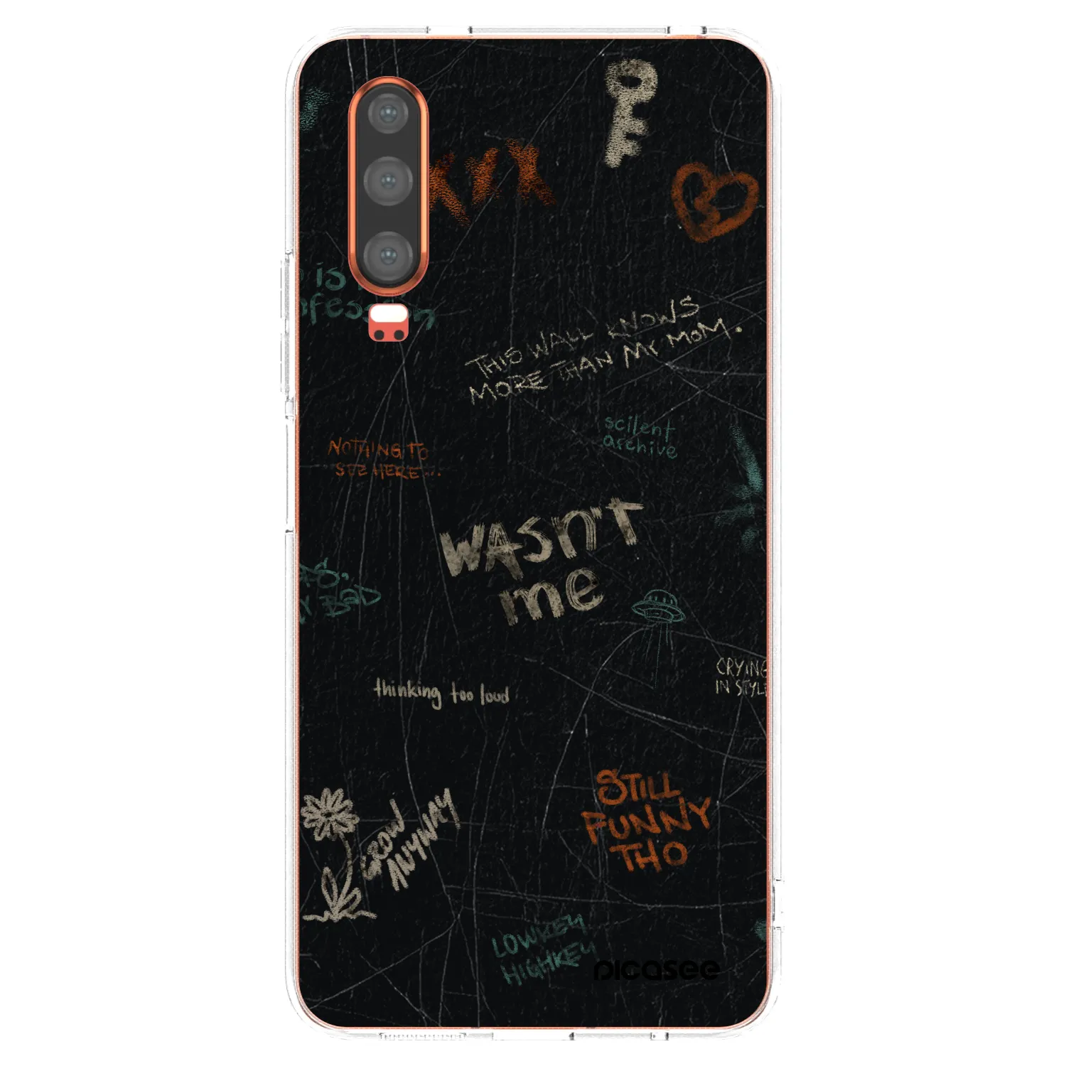 Picasee átlátszó szilikon tok az alábbi mobiltelefonokra Huawei P30 - CONFESSION