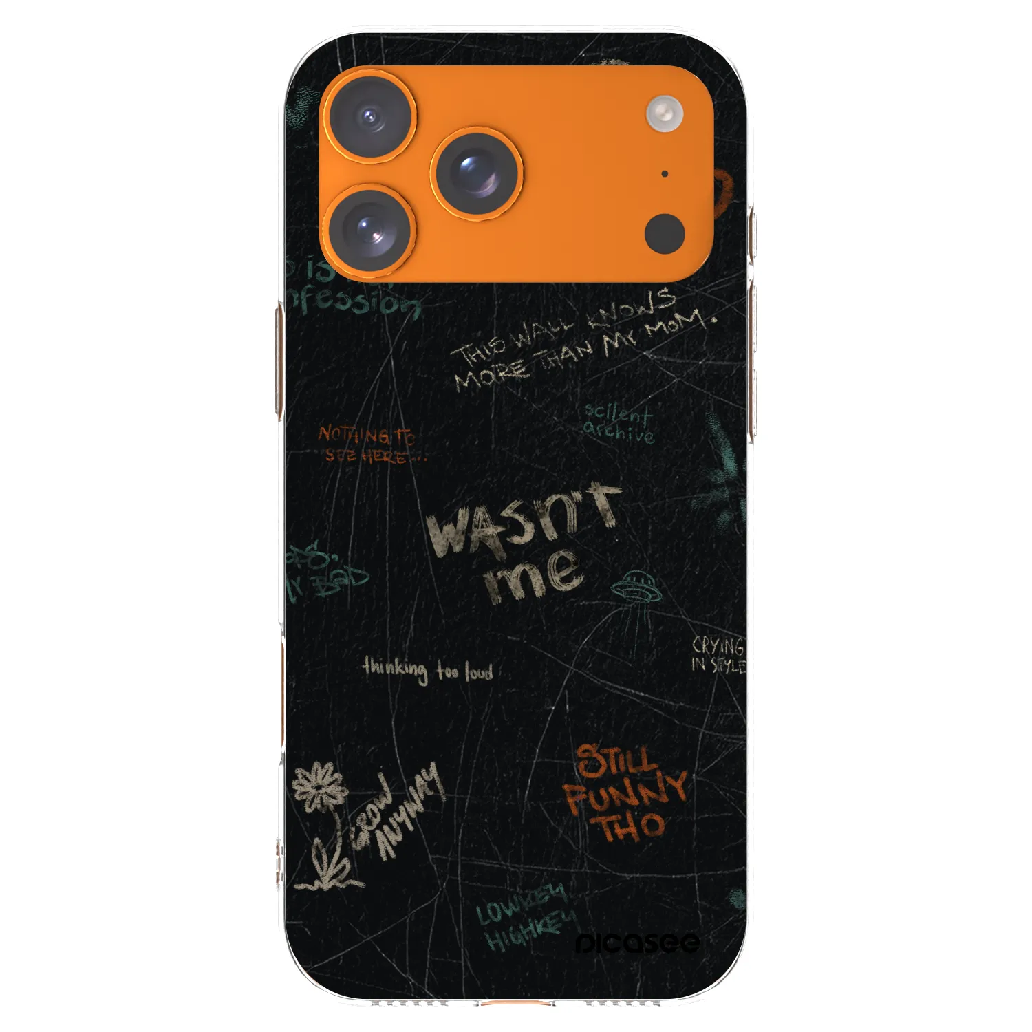 Picasee átlátszó szilikon tok az alábbi mobiltelefonokra Apple iPhone 17 Pro Max - CONFESSION