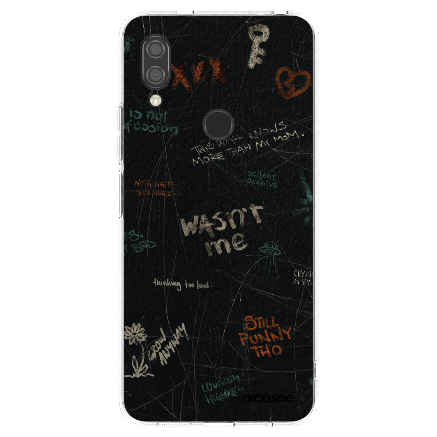 Picasee átlátszó szilikon tok az alábbi mobiltelefonokra Xiaomi Redmi 7 - CONFESSION