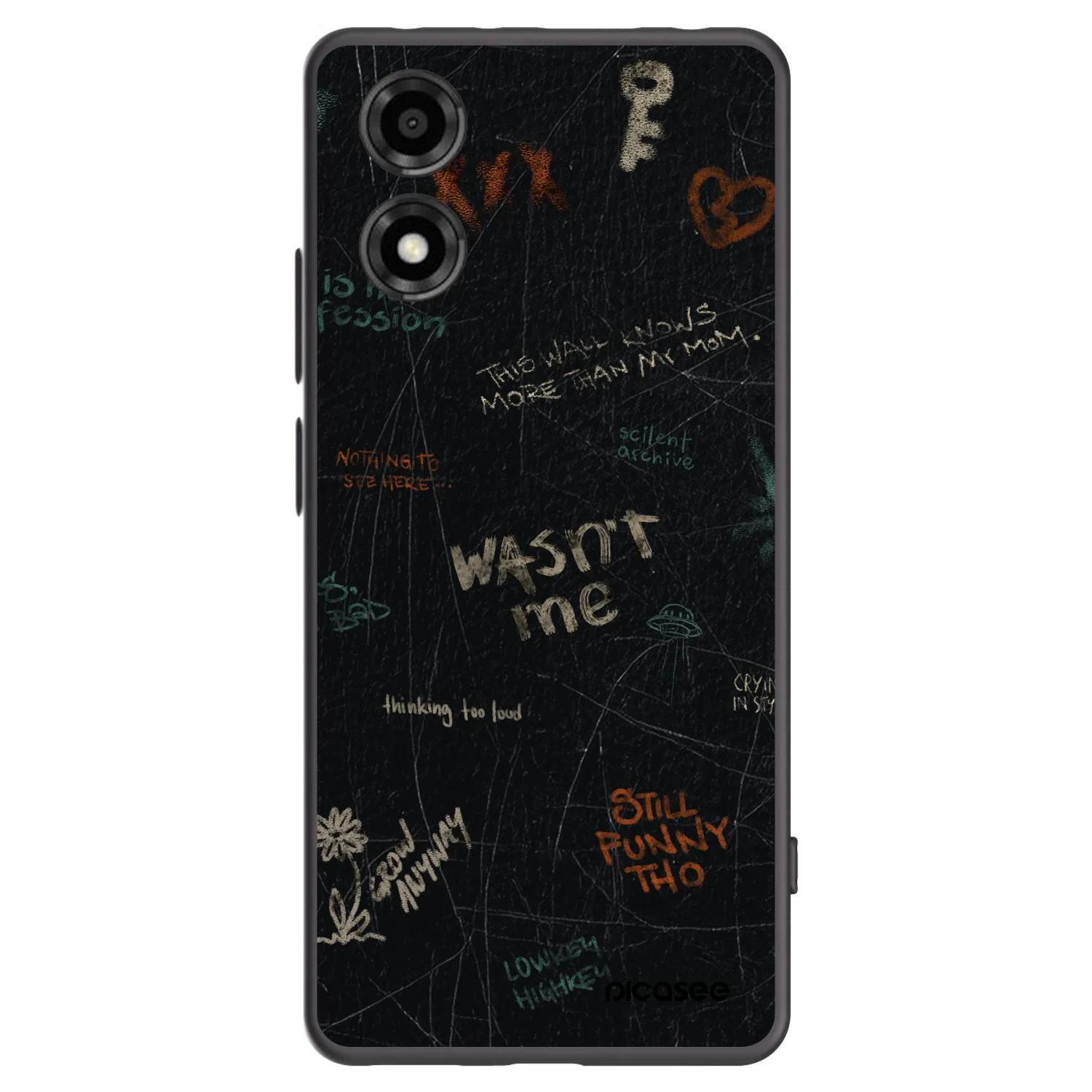 Picasee fekete szilikon tok az alábbi mobiltelefonokra Motorola Moto E14 - CONFESSION