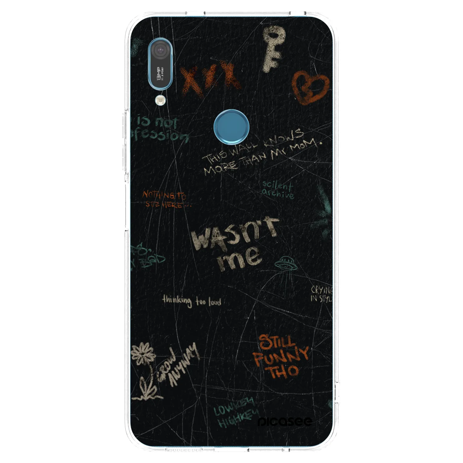 Picasee átlátszó szilikon tok az alábbi mobiltelefonokra Huawei Y6 2019 - CONFESSION