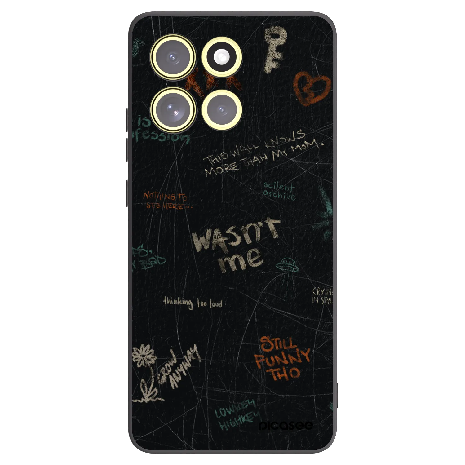 Picasee fekete szilikon tok az alábbi mobiltelefonokra Motorola Moto G86 5G - CONFESSION