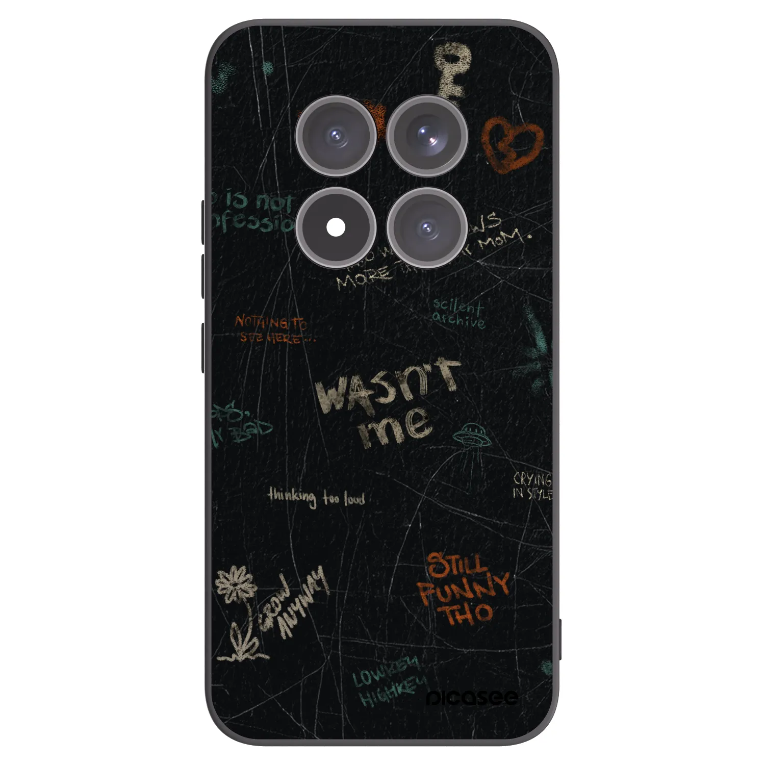 Picasee fekete szilikon tok az alábbi mobiltelefonokra Xiaomi Redmi Note 15 Pro+ - CONFESSION