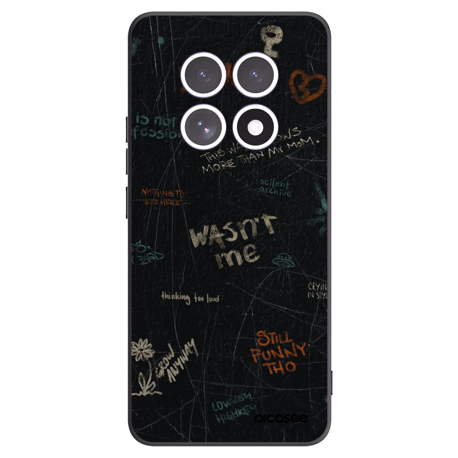 Picasee fekete szilikon tok az alábbi mobiltelefonokra Xiaomi Redmi Note 15 - CONFESSION