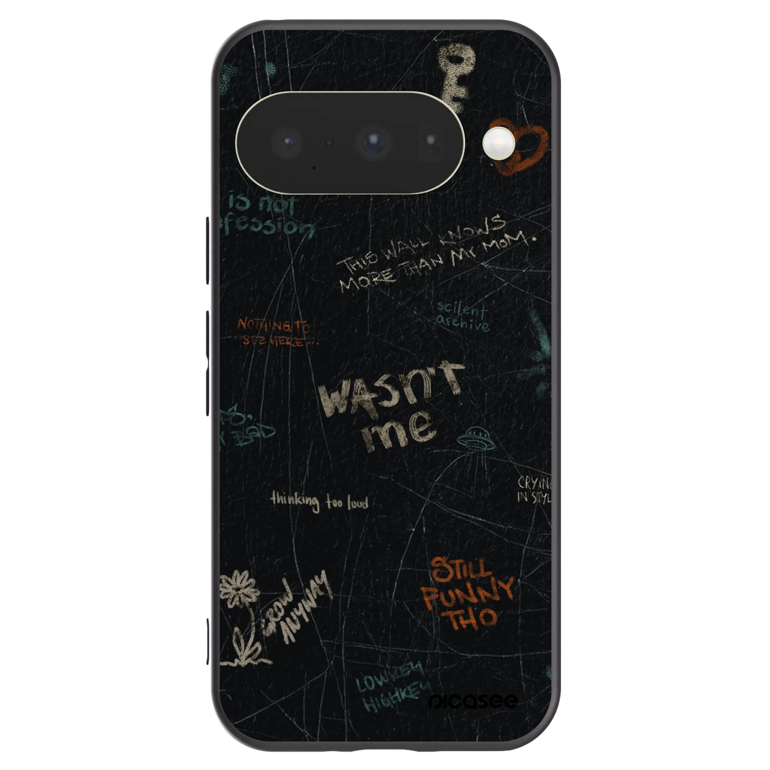 Picasee fekete szilikon tok az alábbi mobiltelefonokra Google Pixel 10 - CONFESSION