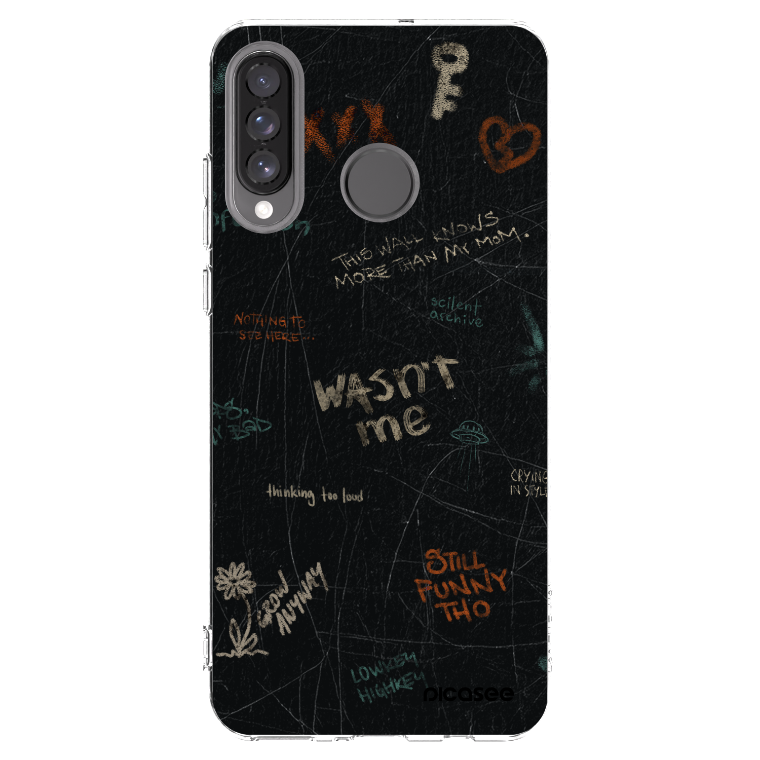 Picasee átlátszó szilikon tok az alábbi mobiltelefonokra Huawei P30 Lite - CONFESSION