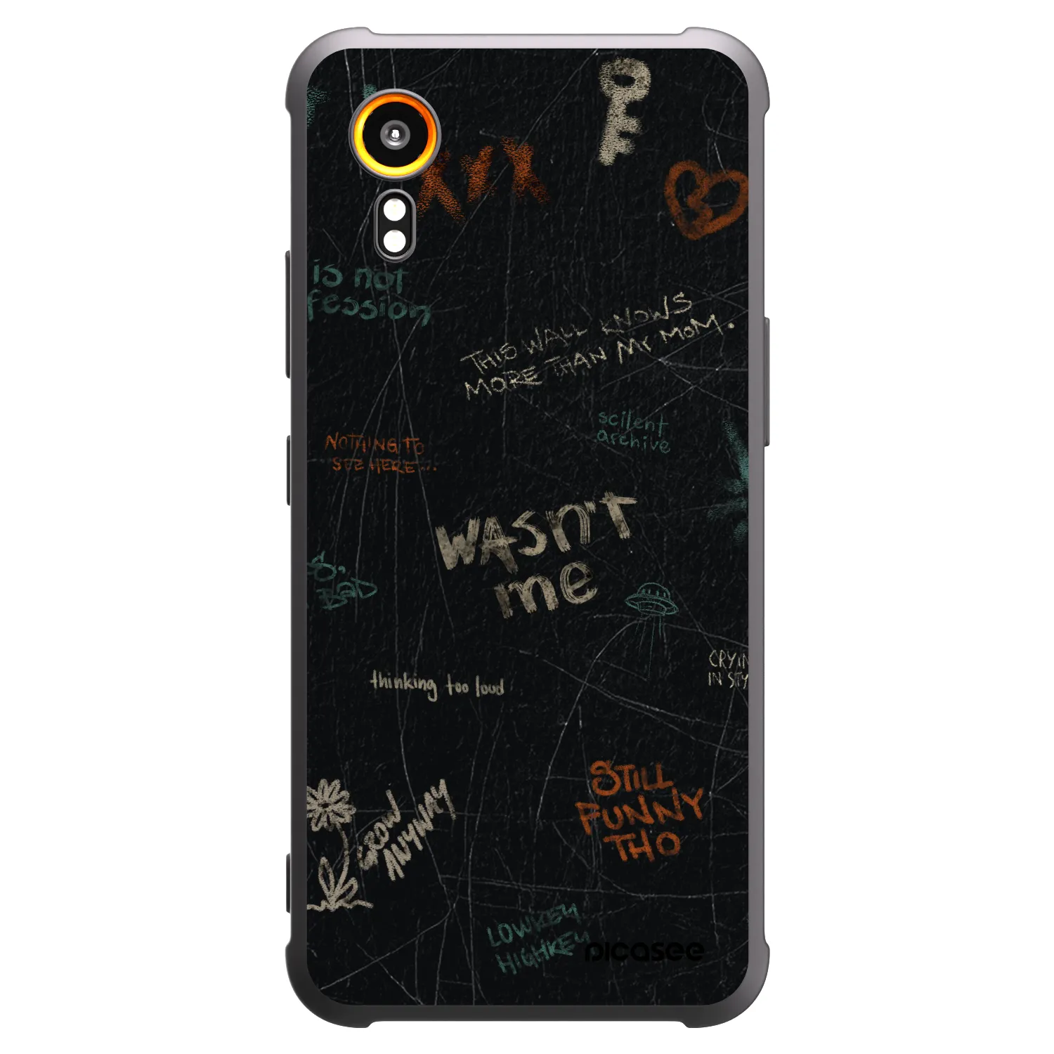 Picasee fekete szilikon tok az alábbi mobiltelefonokra Samsung Galaxy Xcover 7 - CONFESSION