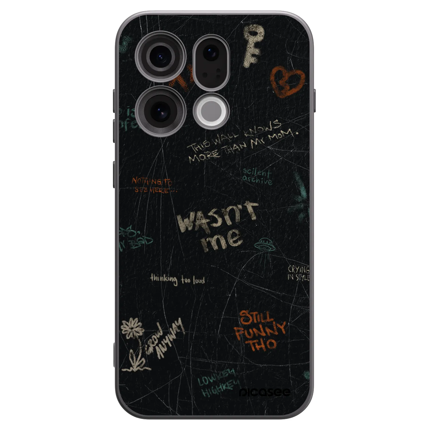 Picasee fekete szilikon tok az alábbi mobiltelefonokra OPPO Find X9 - CONFESSION