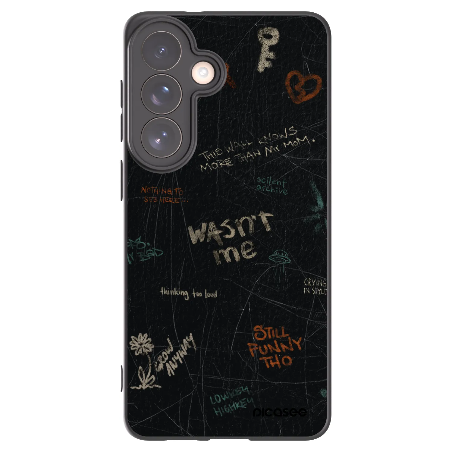 Picasee fekete szilikon tok az alábbi mobiltelefonokra Samsung Galaxy S26+ - CONFESSION