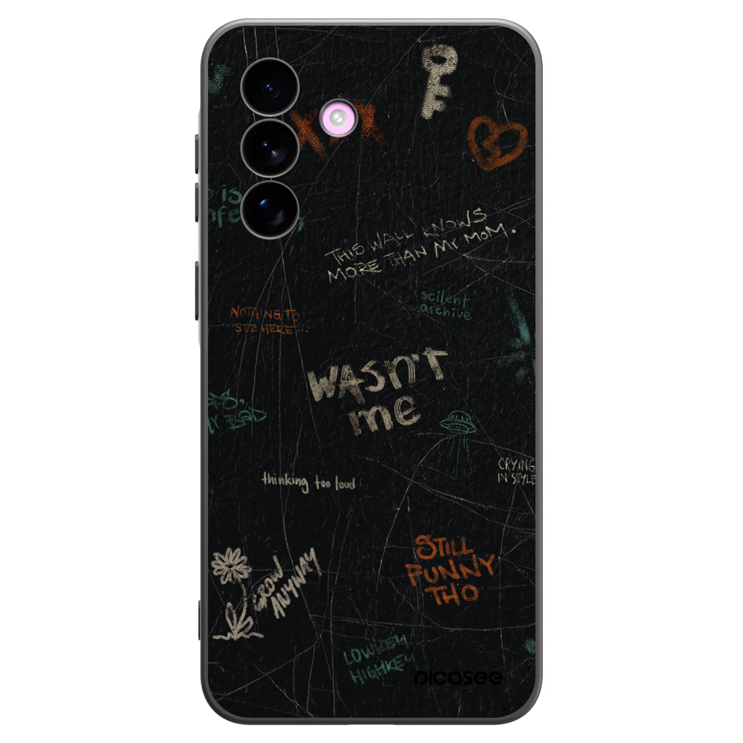Picasee fekete szilikon tok az alábbi mobiltelefonokra Samsung Galaxy A57 5G - CONFESSION